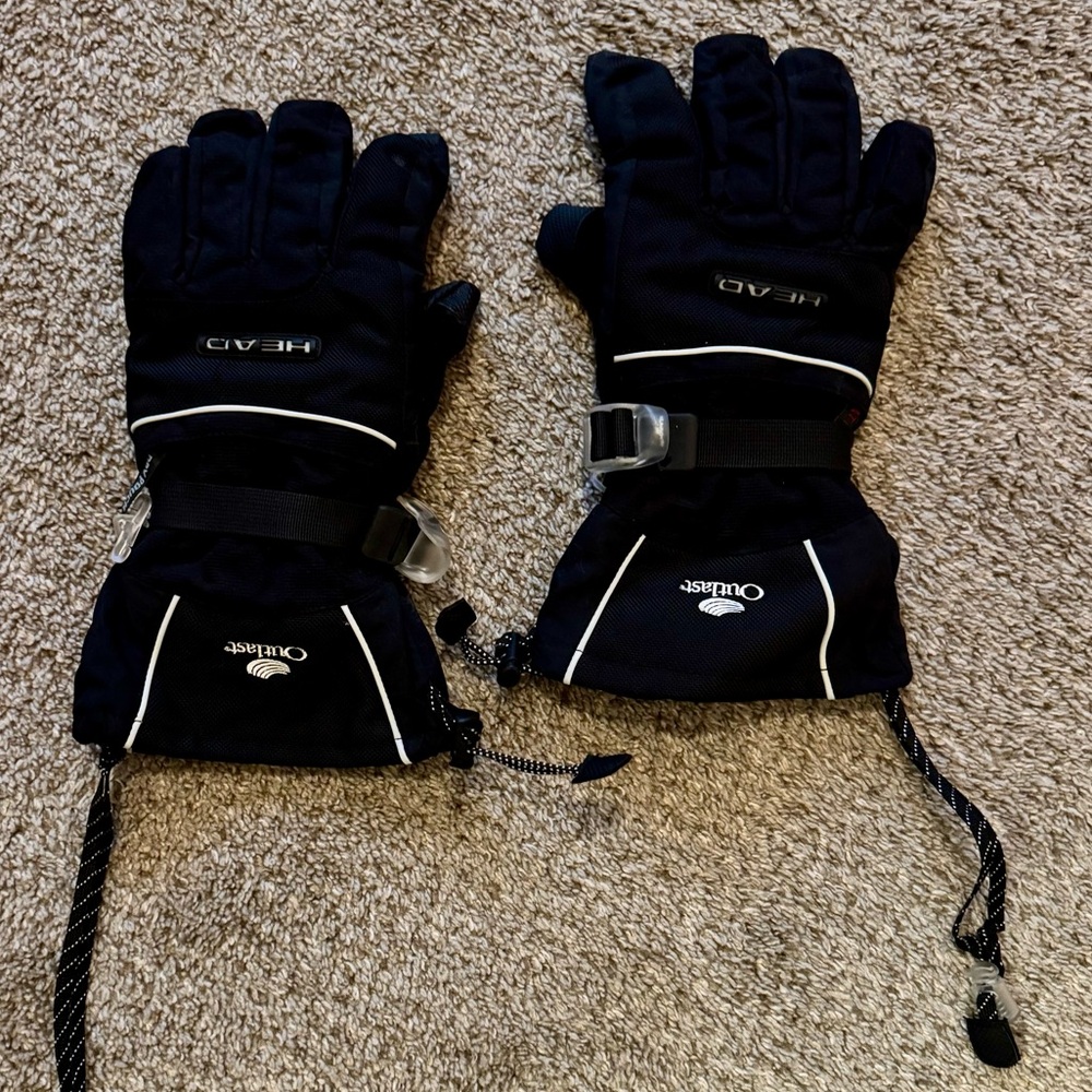 Head Black and White Men's Ski & Snowboarding Gloves